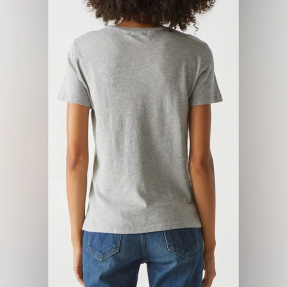 NWT Michael Stars Colleen Crew Neck Tee Heather Grey Size XL - Picture 2 of 7